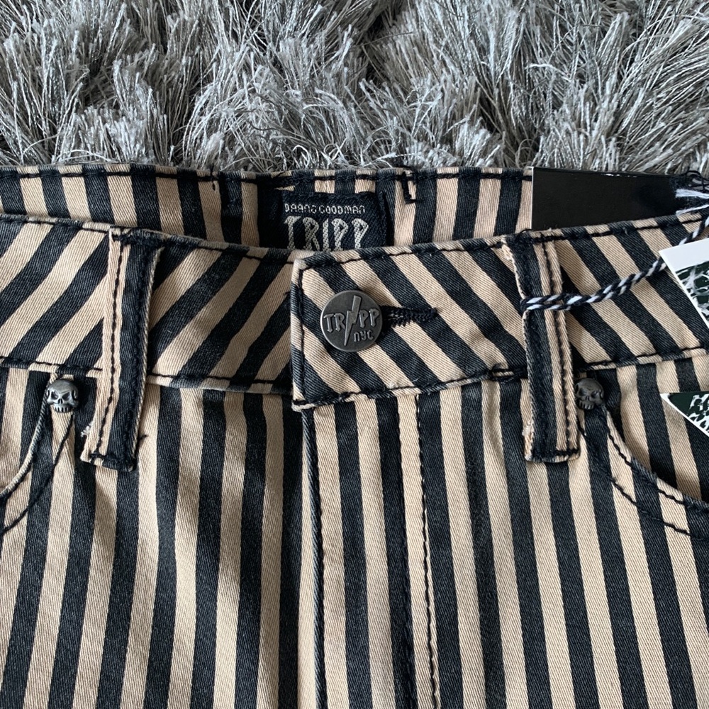 Tripp NYC Striped High Risk Skinny Jeans - Picture 6 of 10